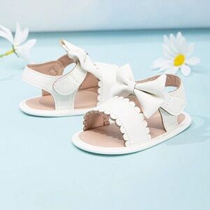 BRAND NEW Toddler White Bow Sandals – Cute Summer Kids Shoes
